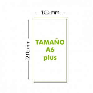 Talonarios A6 plus sin copia