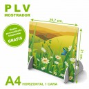 PLV mostrador a4 horizontal