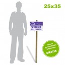 Carteles Polipropileno 25x35 - 1 tinta