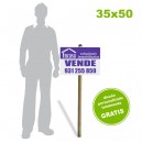 Carteles Polipropileno 35x50 - 1 tinta