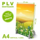PLV mostrador a4 vertical
