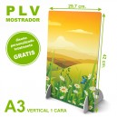 PLV mostrador a3 vertical