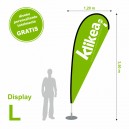 Bandera display 120 x 350