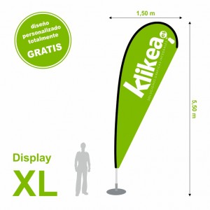Bandera display XL 150 x 550