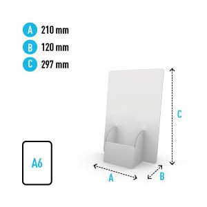 EXPOSITOR PORTAFOLLETOS A4 VERTICAL