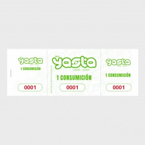 Tickets con matriz (YASTA DISCOTECA)