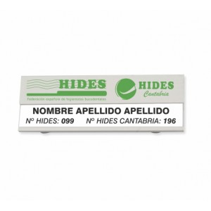 Identificador personalizado con tarjeta