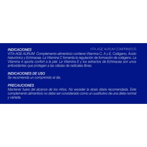 VITAGE AURUM COMPRIMIDOS 7 X 3,5 cm