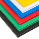 PLANCHA POLIPROPILENO CELULAR COLOR AZUL ESPESOR 3.5MM  1255x550 MM