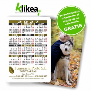 Calendario bolsillo cart&oacute;n 2027