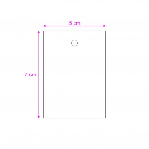 TARJETAS PVC PERFORADAS (SIN IMPRESION)