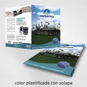 Carpeta Comercial Plastificada con solapa